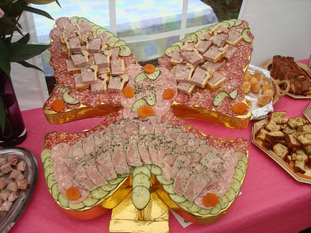 papillon jambon persillé et pâté en croûte